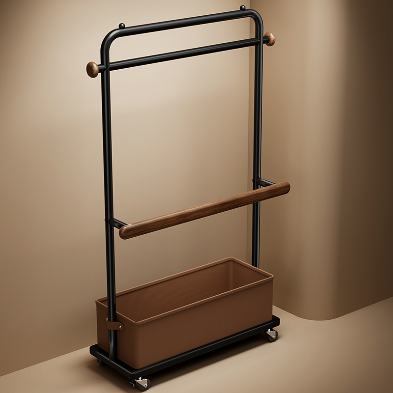 深邃复古美学设计师款衣帽架