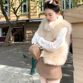 渔小平 短裙 女高腰显瘦时尚 香香裙裤 假两件高腰小香风配靴子裙裤