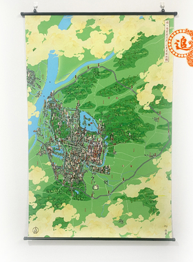 明 南京 应天府文创地图 历史文创地图地图  挂画  80X120cm
