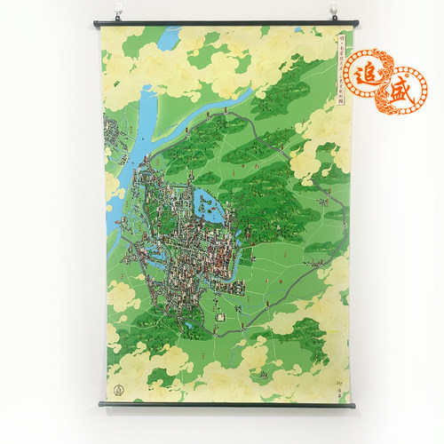 明 南京 应天府文创地图 历史文创地图地图  挂画  80X120cm