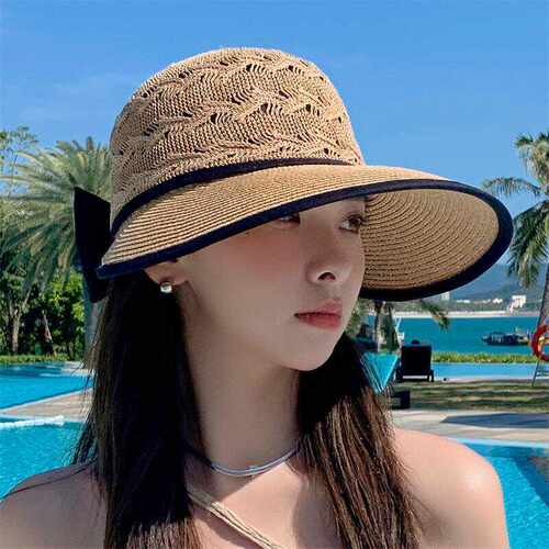 户外太阳帽草帽女休闲韩版春夏季