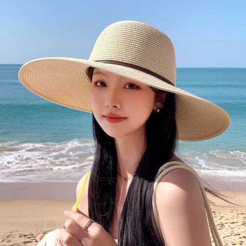 帽子女春夏季海边沙滩防晒草帽