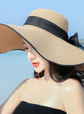 大檐帽沙滩海边休闲女春夏季