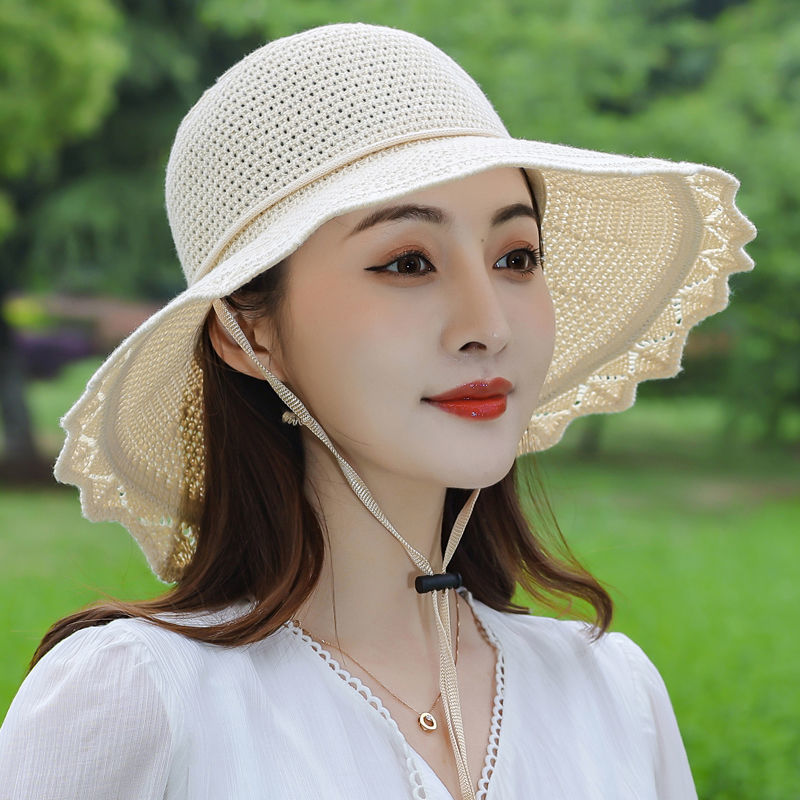遮阳帽户外休闲女春夏季花朵百搭