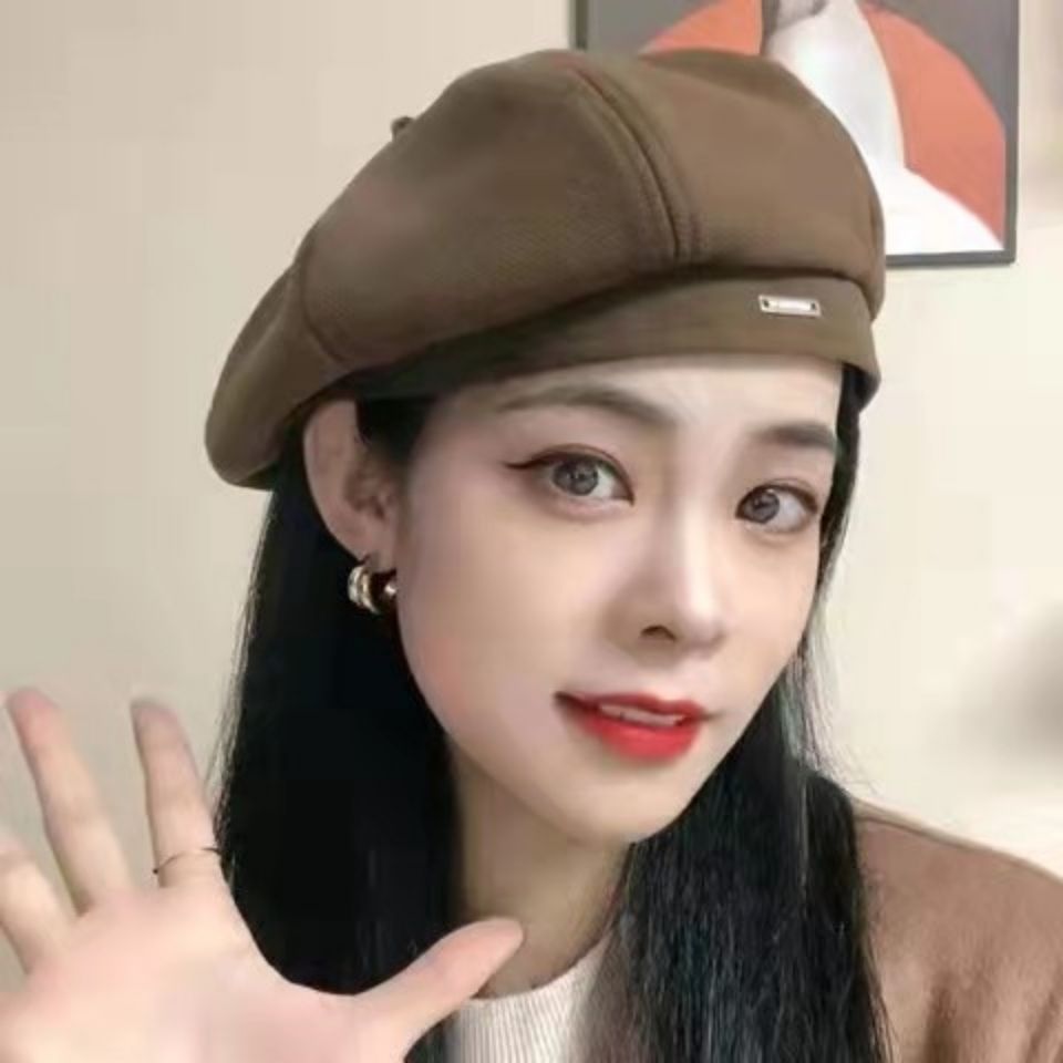 八角贝雷帽户外休闲女秋冬季时尚