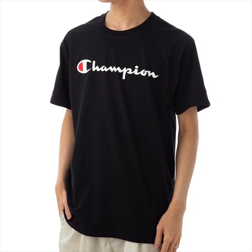 champion草写大字母情侣短袖t恤