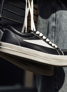 MRA厚底板鞋男鞋2025春季新款小众RO风运动休闲鞋复古百搭潮鞋子