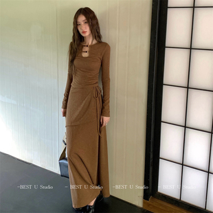 气质显瘦长裙百搭裙子 新款 Best U设计感小众两件套半身裙女秋季