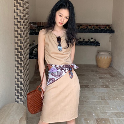 TCCW夏季修身显瘦包臀半身裙