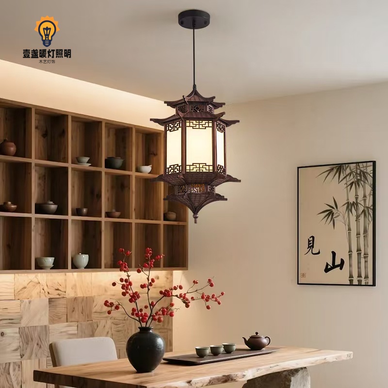 宋代美学禅意风餐厅民宿凉亭造型