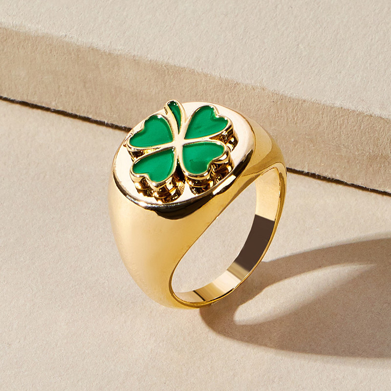 欧美气质时尚简约个性百搭潮流网红街拍珐琅釉女款戒指指环女