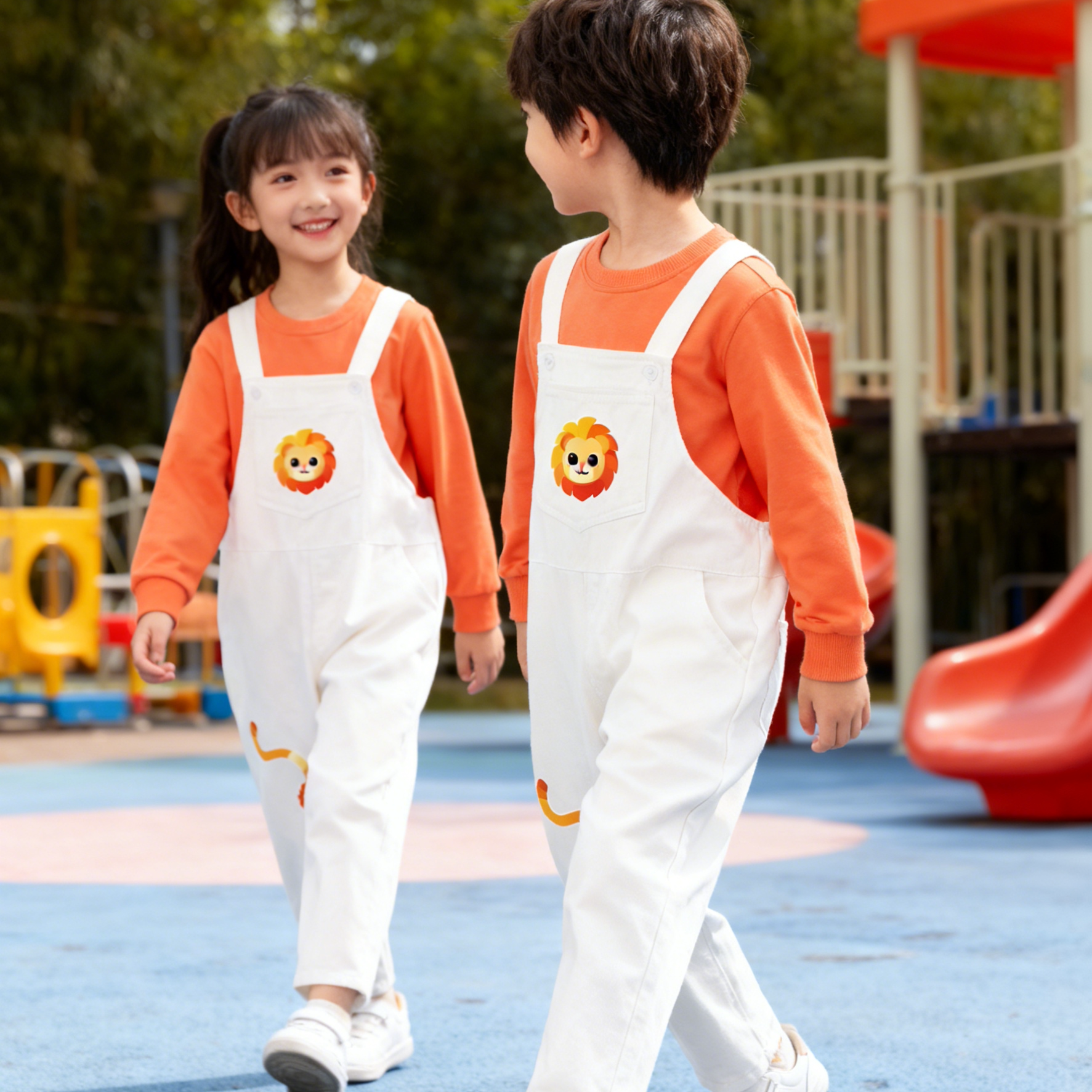 儿童背带裤狮子王表演服讲故事