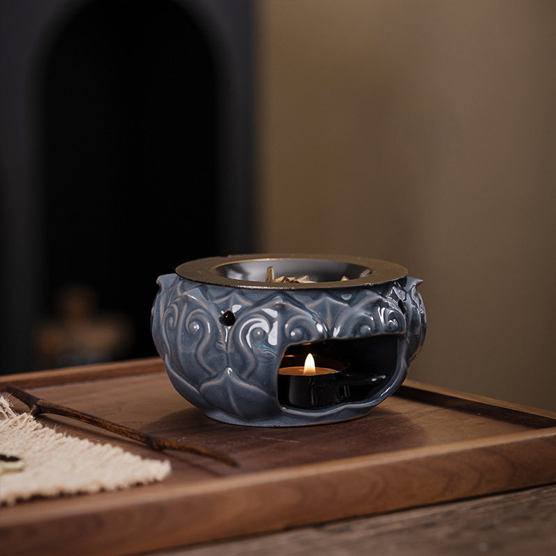 可干烧蜡烛香薰炉陶瓷隔火鼠尾草雪松精油加热香炉室内茶道烤茶炉,餐饮具,茶道/香炉,淘宝优惠券,粉丝福利购,淘宝优惠卷
