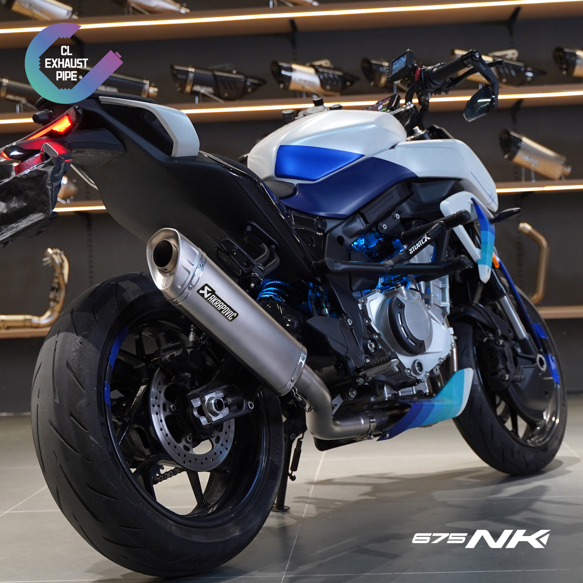 适用春风675SR/NK摩托车排气管全段改装不锈钢无损安装提升性能