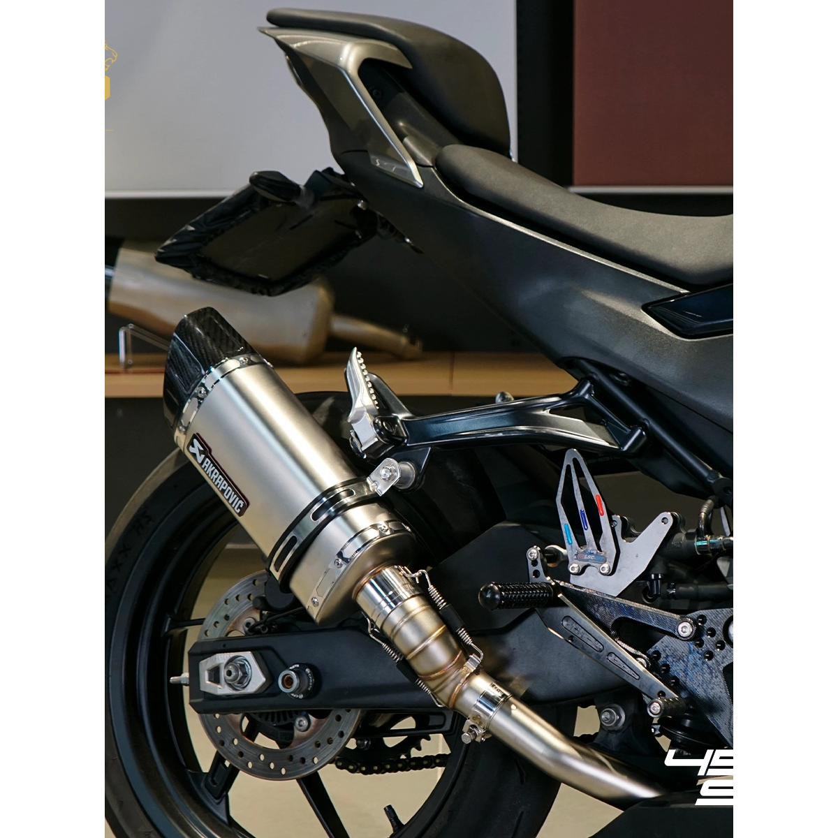 春风450SR不锈钢前中段弯管排气