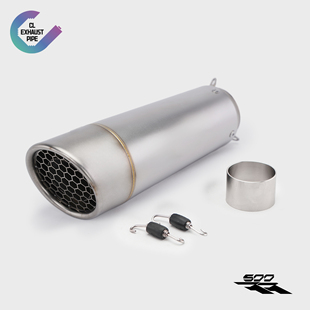 适用张雪500RR摩托车排气管尾段改装无损接原厂不锈钢直排消声器