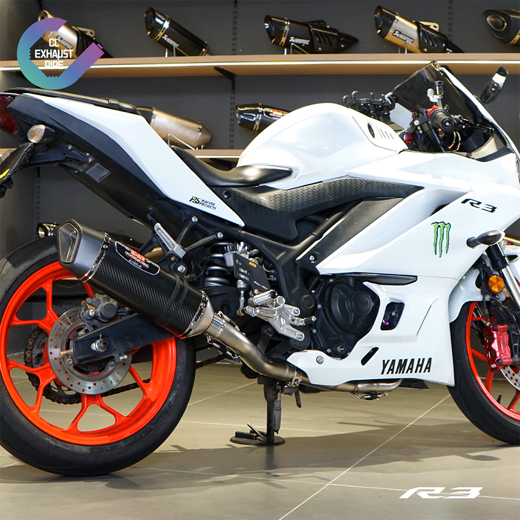 雅马哈R3不锈钢罗马碳纤维全段