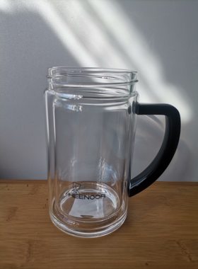 希诺双层玻璃杯杯体配件 手柄把玻璃杯杯身 XN-6721 9321原厂配件