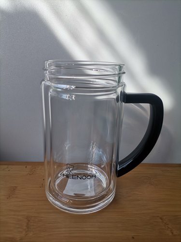 希诺双层玻璃杯杯体配件 手柄把玻璃杯杯身 XN-6721 9321原厂配件