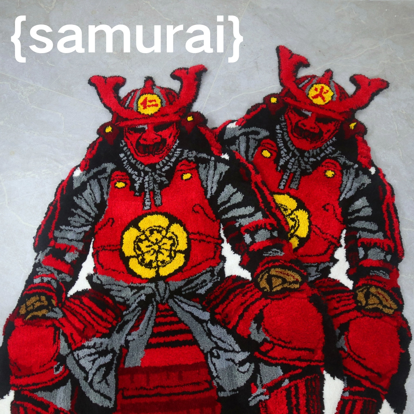 原创日本战国武士地毯 最后的武士织田信长族徽 可铺可挂卧室纹身