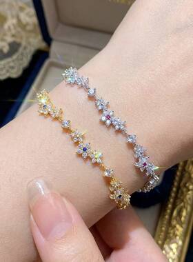 Zircon Slide Bracelet Necklace Women Adjustable Jewelry