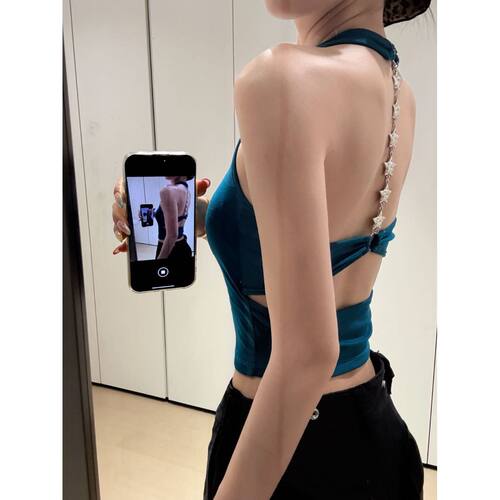 Women's Vest Top with Side Bust Coverage, Thin Camisole