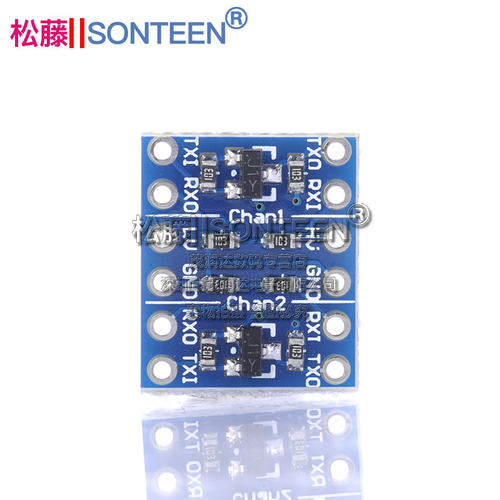 2路电平转换模块 3.3V转5V 5V转3.3V自带3.3VLDO 工作指示灯