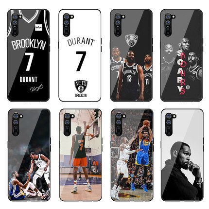 适用OPPO Reno6/4Pro手机壳7X杜兰特K5/A8/A92篮网Find X2玻璃A93