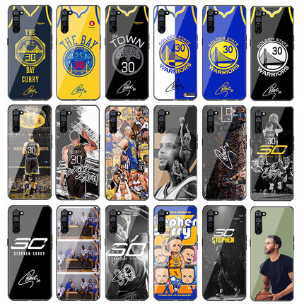 适用OPPO Reno6/4pro手机壳库里k7/K5/A52/A93s篮球Find X2玻璃K9