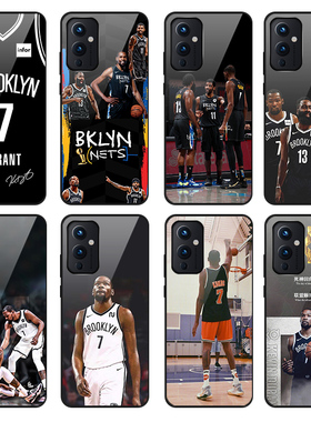 NBA适用一加9/10pro手机壳9R杜兰特OnePlus8t篮网1+9RT玻璃7篮球