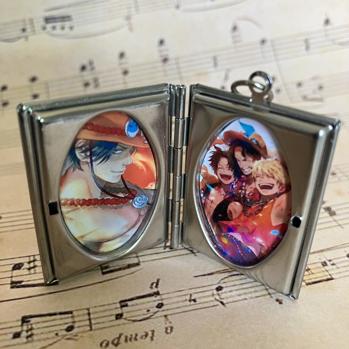 (定制照片)海贼王 第五 日系 人格项链包包挂件相盒相册哈刮定制