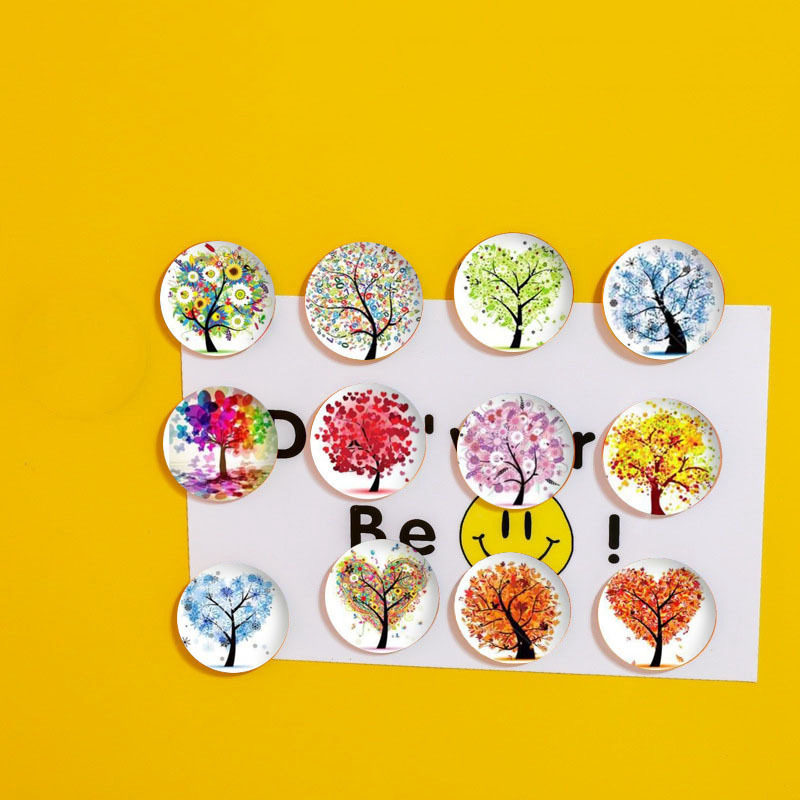 生命之树水晶玻璃冰箱贴白板贴家居装饰旅游纪念品创意磁力贴礼物