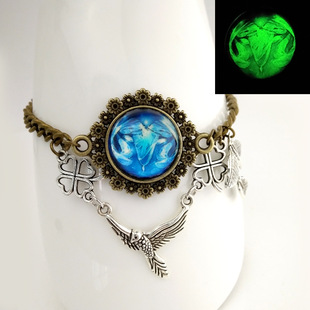 欧羊座夜光星辰手链蓝色大海传说星座饰品