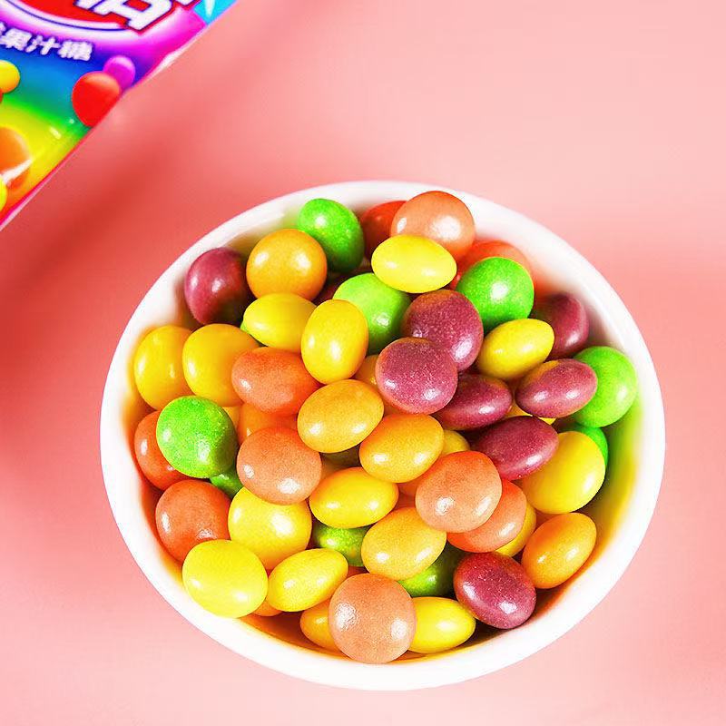 立爽彩酷多彩果味果汁糖综合味8090后儿时怀休闲小零食品缤纷糖果