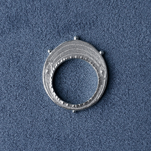 SALE E PEPE胡椒盐 纯银立体壁画戒指