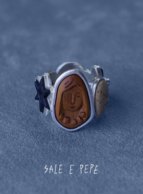 SALE E PEPE胡椒盐·纯银心愿戒指