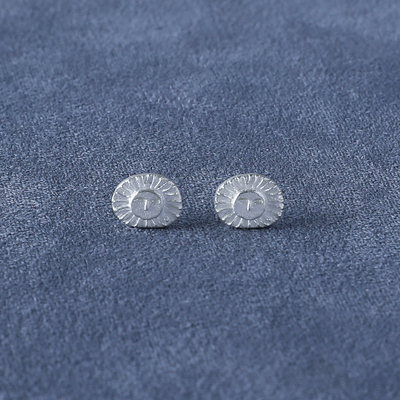 SALE E PEPE 胡椒盐 纯银小海神耳钉 镀金