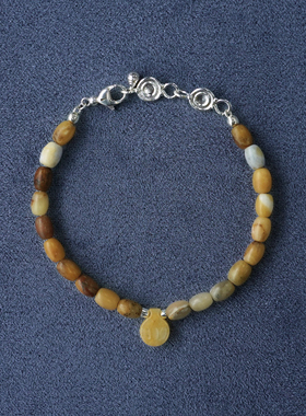 SALE E PEPE胡椒盐·酒壶串珠手链 黄澳宝黄玉黑云母卵石