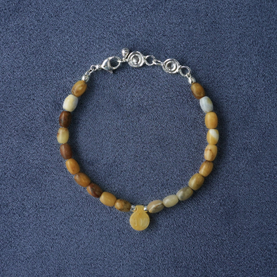 SALE E PEPE胡椒盐·酒壶串珠手链 黄澳宝黄玉黑云母卵石