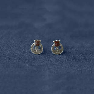 SALE PEPE胡椒盐·纯银卵石敬酒人耳钉