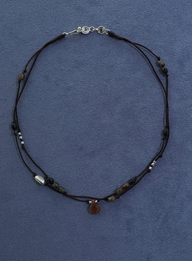 SALE E PEPE胡椒盐·纯银酒壶编绳项链