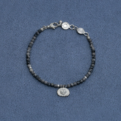 SALE E PEPE 胡椒盐·纯银地图石小海神串珠手链