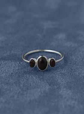 SALE E PEPE胡椒盐·纯银卵石果汁戒指