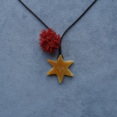 SALE PEPE胡椒盐·金星编绳长项链