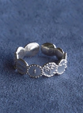 SALE E PEPE 胡椒盐 纯银表情戒指