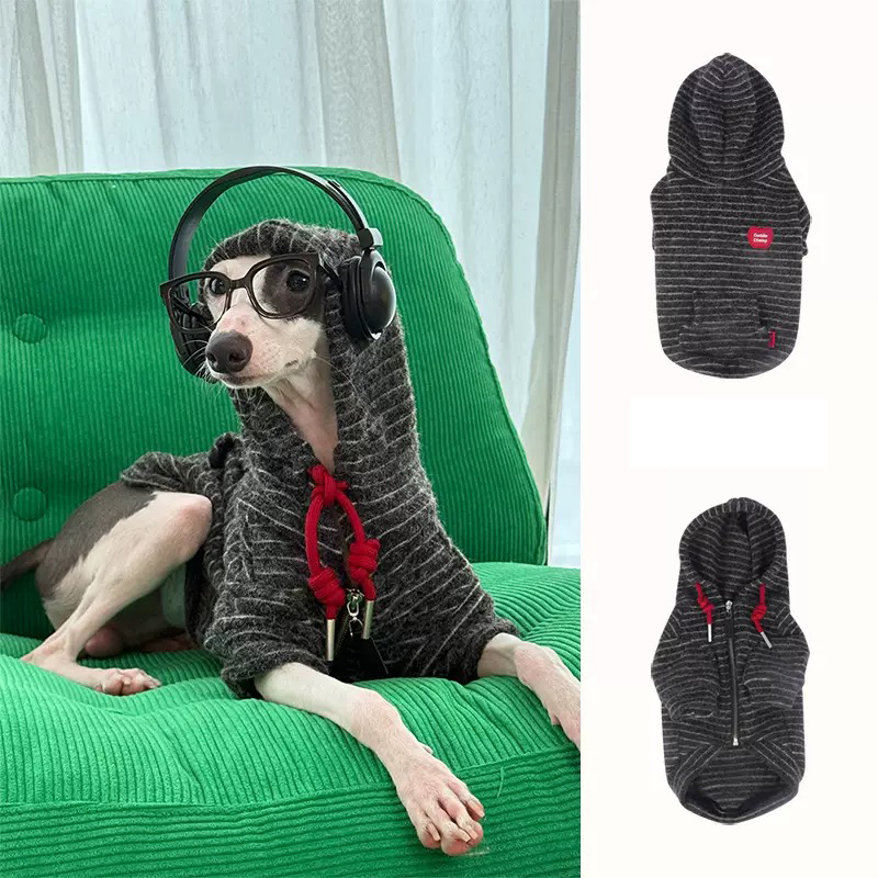 兔毛绒宠物狗狗猫咪秋冬衣服柔软保暖毛衣连帽卫衣泰迪比熊豆柴
