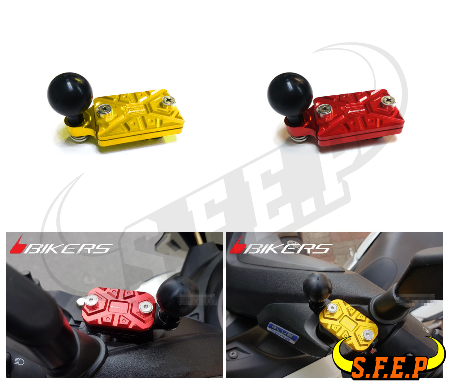 BIKERS适用于 MSX125/MSX125SF/Z125 改装油杯盖手机固定支架