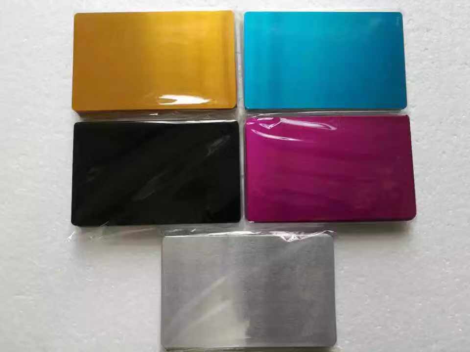 激光找焦距卡片金属卡片铝片激光调光片激光调光金属卡片