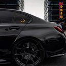 笑脸趣味汽车贴纸车身装饰贴微笑搞怪车贴电动车女司机创意个性贴