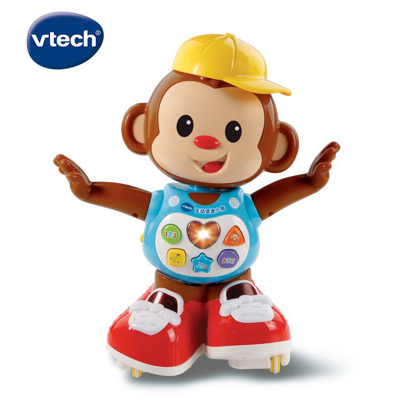VTech伟易达互动追逐小猴电动玩具宝宝音乐跳舞智能学爬行小猴